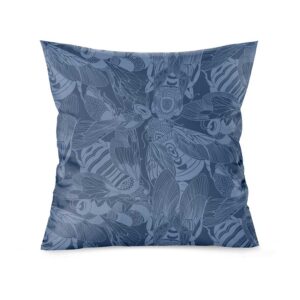 Bernini's Bees Pillow in Blazer Blue
