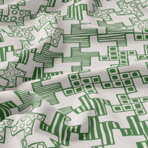 Houndstooth Fabric in Clover