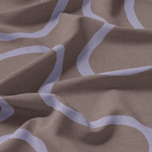 Ondulé Fabric in Lavender Mocha