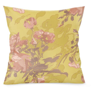 Lady Edith's Roses Pillow in Tuscan Gold