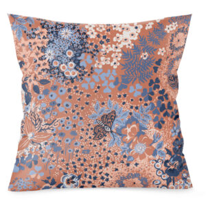 Megaflora Pillow in Tomato Palette