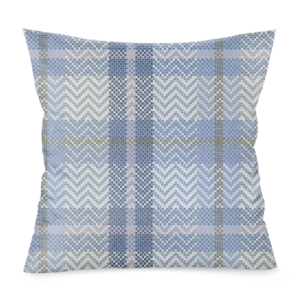 Howard's Plaid Pillow in Carolina Blue