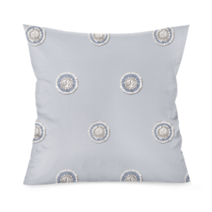 Rosette Pillow in Carolina Blue